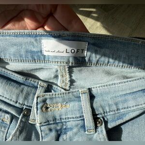 LOFT ankle skinny jeans